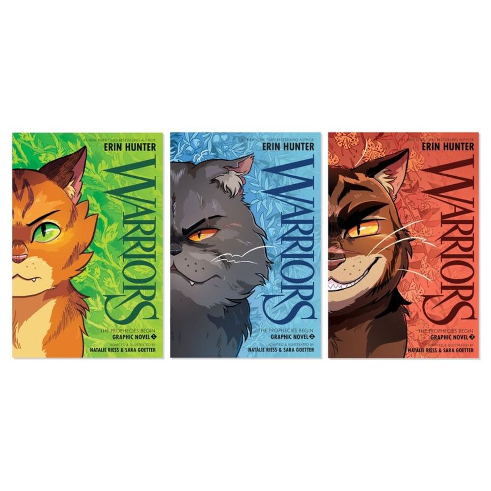 Warriors Cat Adventure Trilogy - 3-Book Complete Bundle Set Graphic Novels